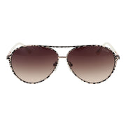 Guess Cream Metal Sunglasses