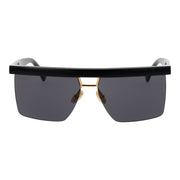 Max Mara Black Stainless Steel Sunglasses
