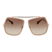 Max Mara Beige Metal Sunglasses