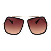 Max Mara Brown Metal Sunglasses