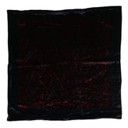 Dolce & Gabbana Black Red Viscose Square Men Foulard Scarf