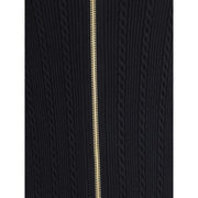 Balmain Gold Viscose Midi Skirt