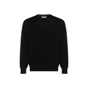 Brunello Cucinelli Black Fleece Wool Sweatshirt