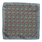 Dolce & Gabbana Gray Chilis Silk Square Men Foulard Scarf