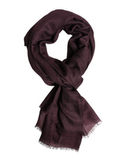 Dolce & Gabbana Maroon Cashmere Neck Warmer Wrap Shawl Scarf