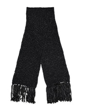Dolce & Gabbana Black Cashmere Neck Warmer Wrap Shawl Scarf
