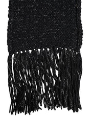 Dolce & Gabbana Black Cashmere Neck Warmer Wrap Shawl Scarf