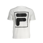 Fila White Cotton T-Shirt