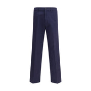 Prada Blue Cotton Chino Pants