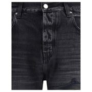 Amiri Black Cotton Straight-Leg Jeans