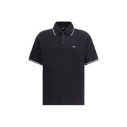 Amiri Black Cotton Polo T-Shirt