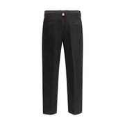 Thom Browne Black Cotton Dress Pants
