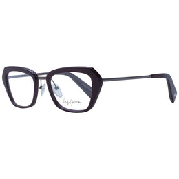 Yohji Yamamoto Burgundy Metal & Plastic Glasses (Frames)