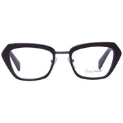 Yohji Yamamoto Burgundy Metal & Plastic Glasses (Frames)