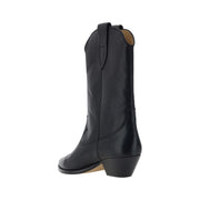 Isabel Marant Black Calf Leather Bos Taurus Ankle Boots