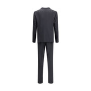 Dsquared² Black Fleece Wool Two-Piece Suit