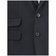 Dsquared² Black Fleece Wool Two-Piece Suit