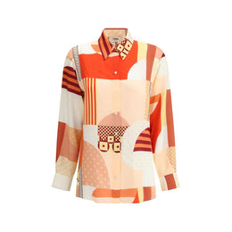 Fendi Multicolor Silk Pattern Shirt