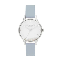Olivia Burton Blue Artificial Leather Dress Watch