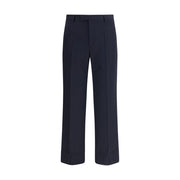Valentino Blue Fleece Wool Dress Pants