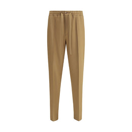Valentino Brown Polyester Casual Pants