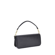 Valentino Garavani Black Calf Leather Bos Taurus Shoulder Bag