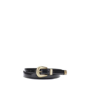 Valentino Garavani Black Calf Leather Bos Taurus Regular Belt