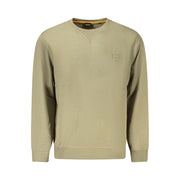 Hugo Boss Green Cotton Men Sweater