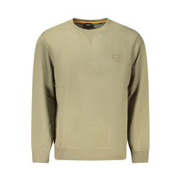 Hugo Boss Green Cotton Men Sweater