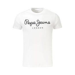 Pepe Jeans White Cotton Men TShirt