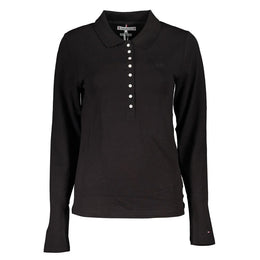Tommy Hilfiger Black Cotton Polo Shirt