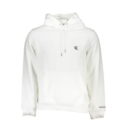 Calvin Klein White Cotton Men's Hooded Sweater