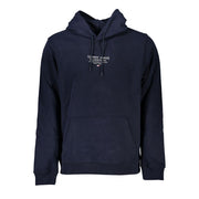 Tommy Hilfiger Blue Cotton Men Sweater with Hood