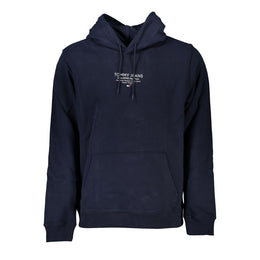 Tommy Hilfiger Blue Cotton Men Sweater with Hood
