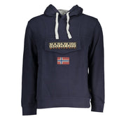 Napapijri Blue Cotton Men Sweater