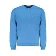 Napapijri Blue Cotton Men Sweater