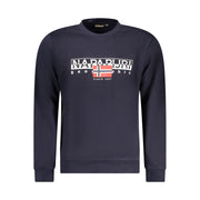 Napapijri Blue Cotton Sweatshirt
