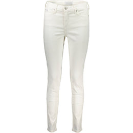 Calvin Klein White Cotton Jeans Denim