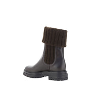 Gianvito Rossi Black Calf Leather Bos Taurus Ankle Boots