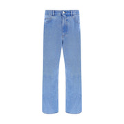 Marni Light Blue Cotton Straight-Leg Jeans