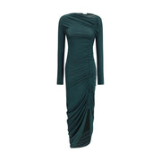 Ferragamo Green Viscose Casual Dress