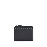 Valentino Garavani Black Calf Leather Bos Taurus Wallet
