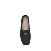 Valentino Garavani Black Rubber Slip-On Loafers