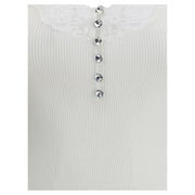 Self-Portrait White Viscose Top