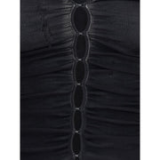 Self-Portrait Black Viscose Top