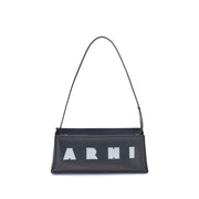 Marni Black Calf Leather Bos Taurus Shoulder Bag