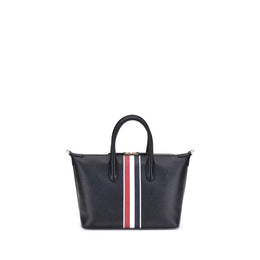 Thom Browne Black Calf Leather Bos Taurus Handbag