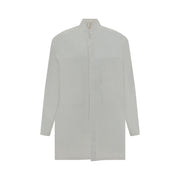 Mordecai White Cotton Pattern Shirt