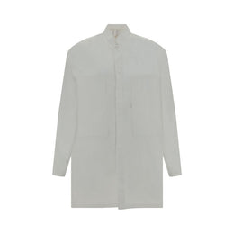 Mordecai White Cotton Pattern Shirt