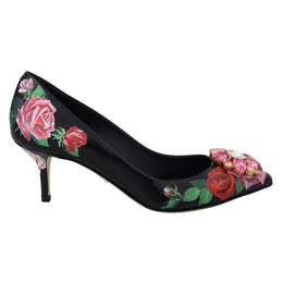 Dolce & Gabbana Black Leather High Heel Pumps